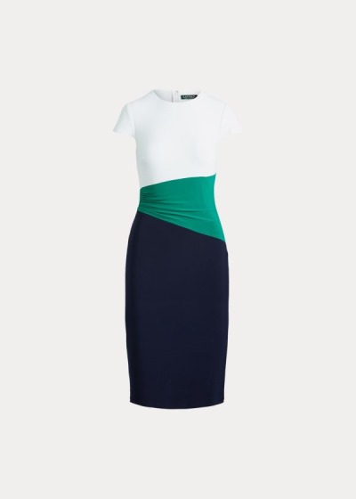 Women's Ralph Lauren Color-Blocked Jersey Dresses | 026194UZE